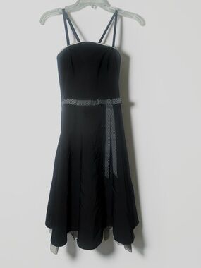 Rampage Fit and Flair Dress with Polka Dot Belt